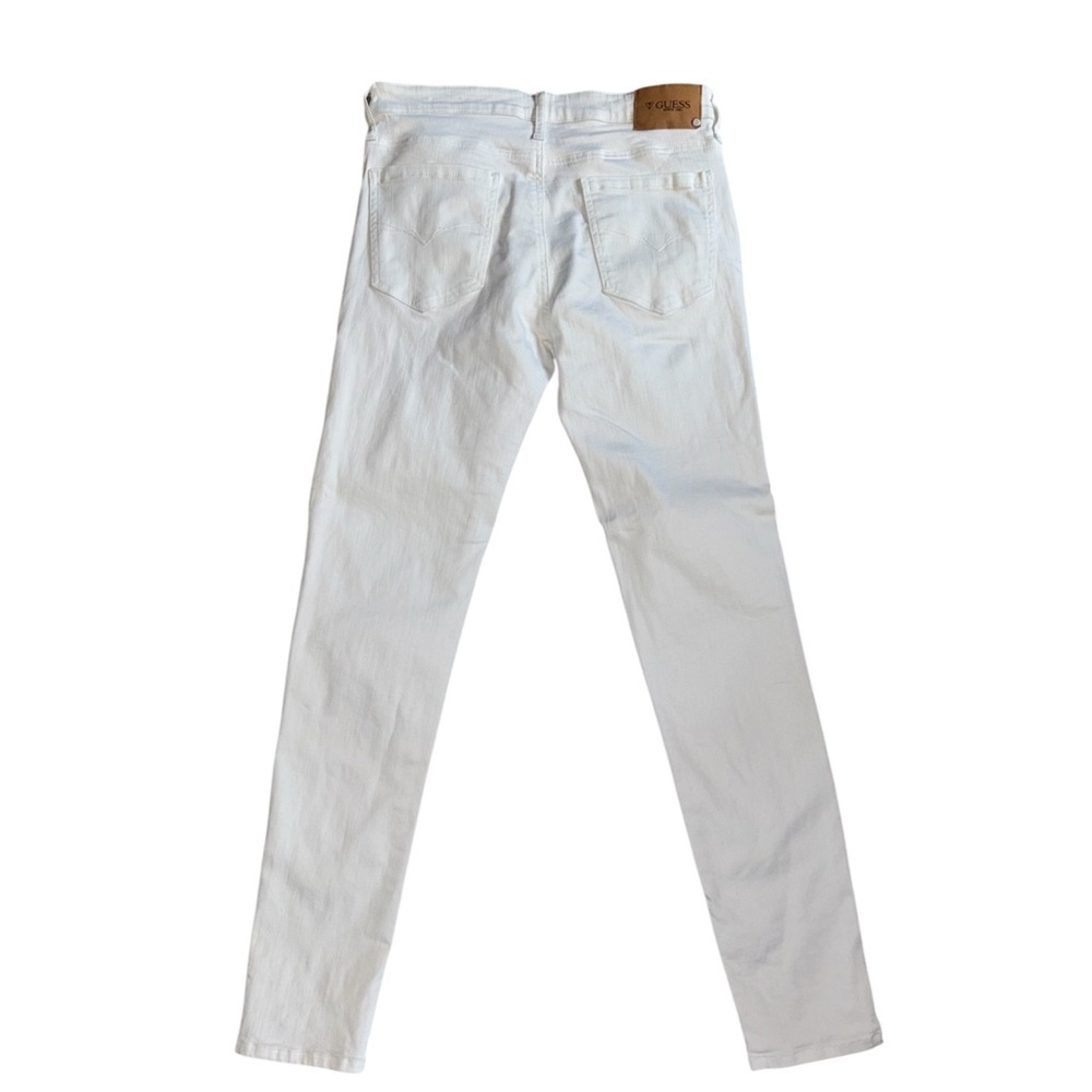 (M) Guess White Ripped Jean Sz 31 - Picture 2 of 7